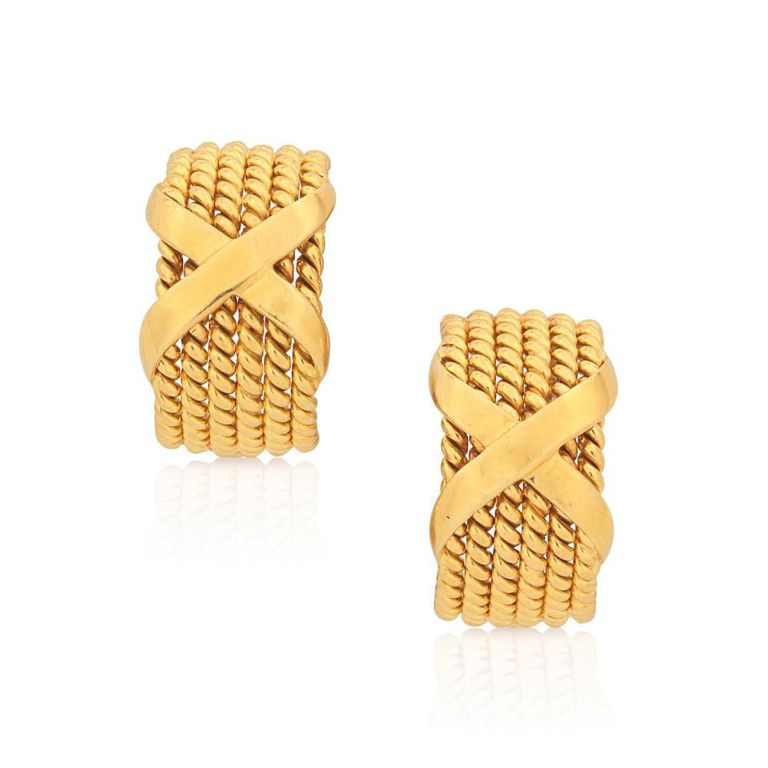 18k Gold Ropetwist Earrings