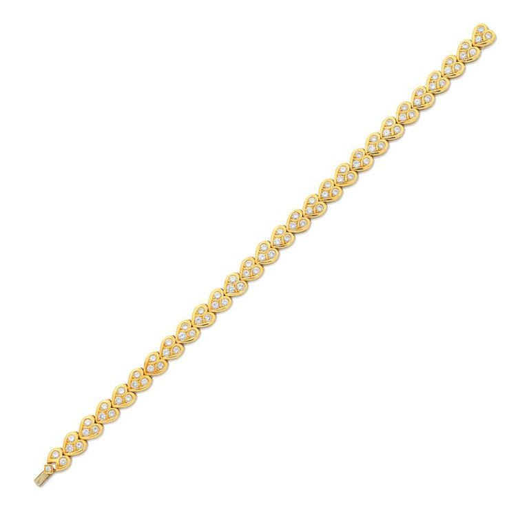 17k Gold Diamond Bracelet