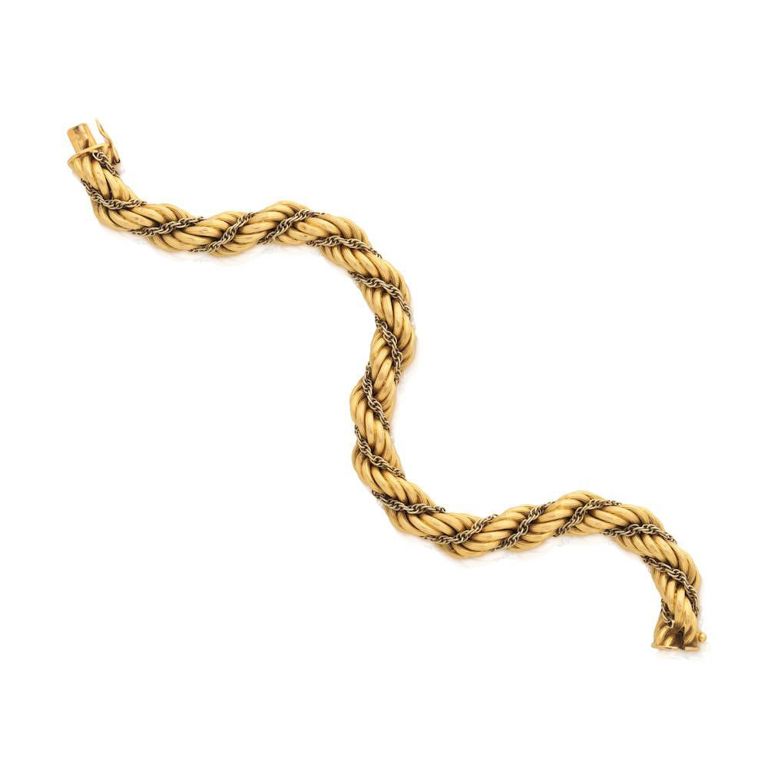 18k Gold Rope-Twist Bracelet