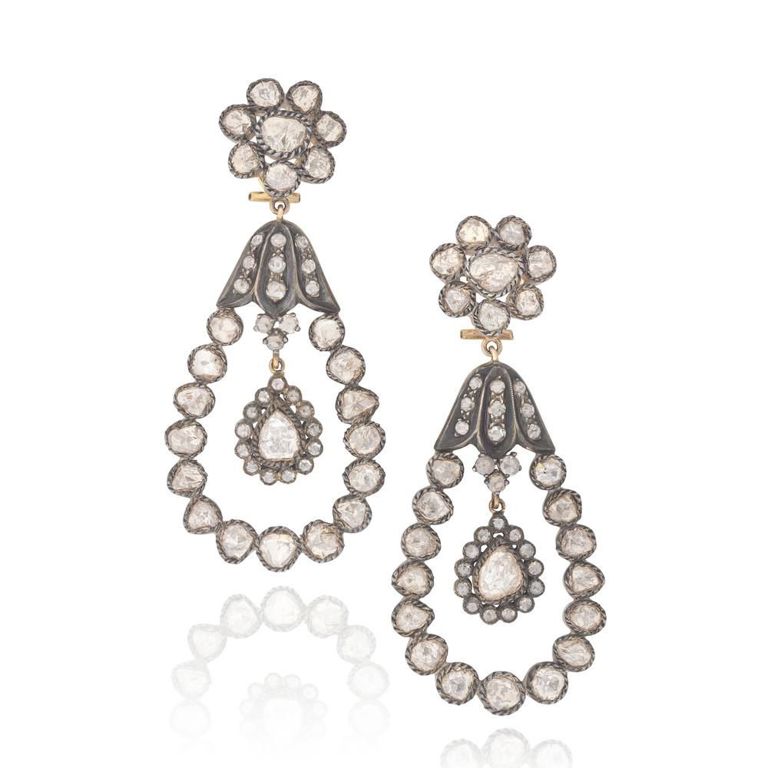 Diamond Pendent Earrings