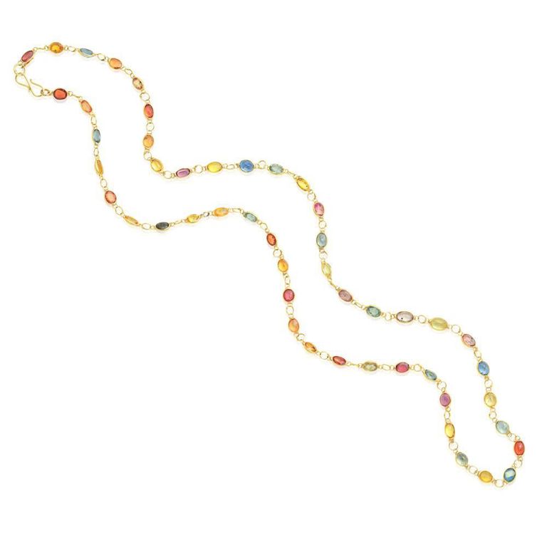 Vari-Coloured Sapphire Necklace