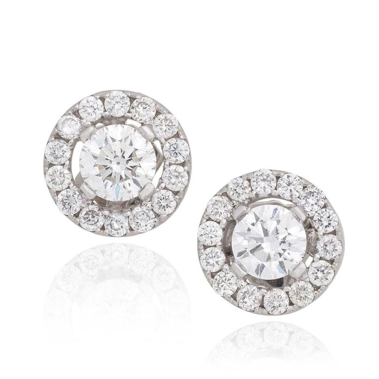 White Gold Diamond Earrings