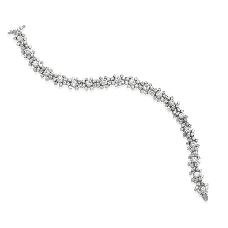 16k White Gold Diamond Bracelet