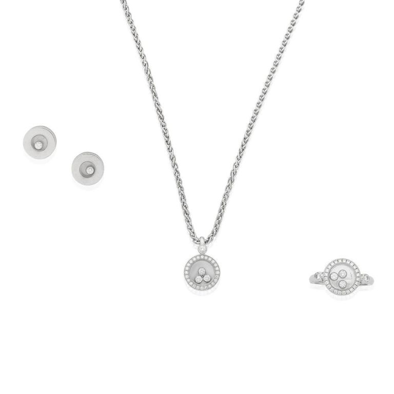 Diamond 'Happy Diamonds' Jewelry Suite