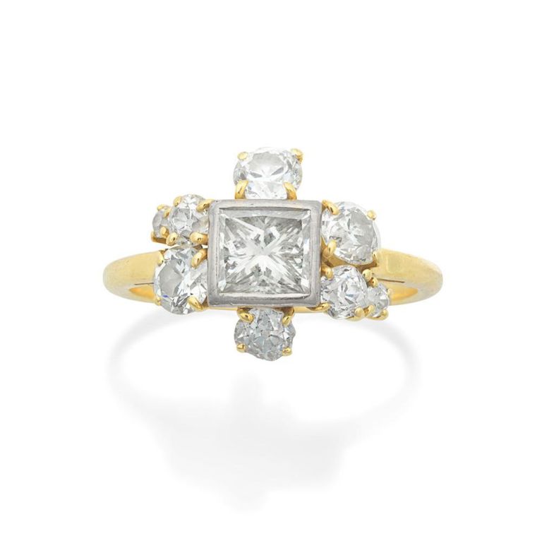 Diamond Cluster Ring
