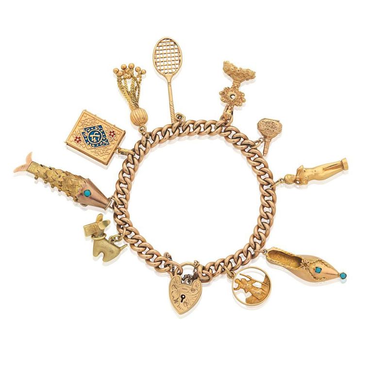 Gold Charm Bracelet
