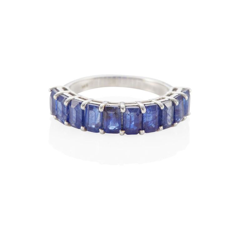 14k White Gold Sapphire Ring