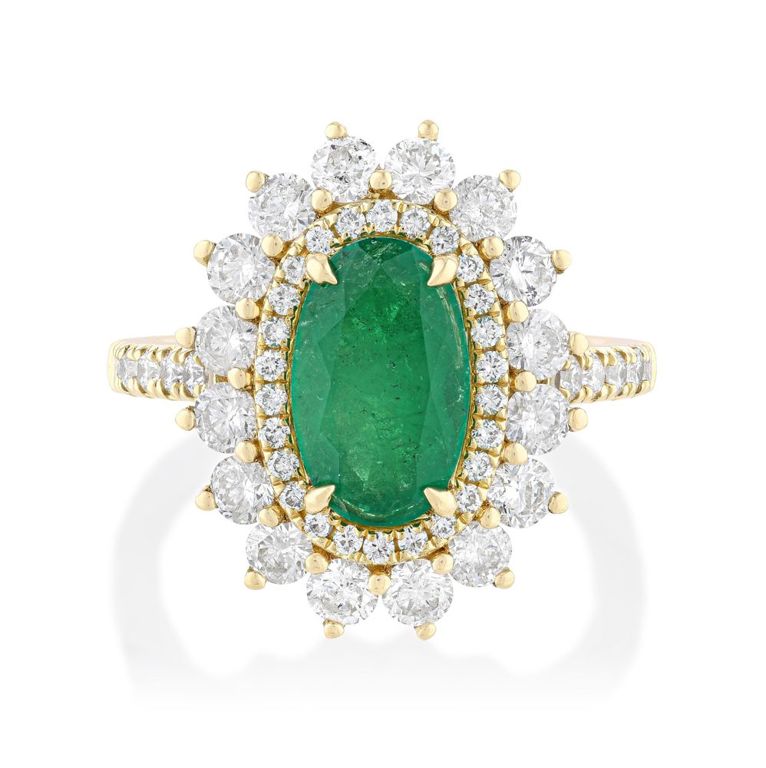 Colombian Emerald and Diamond Ring