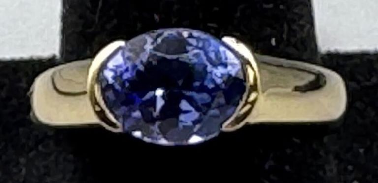 14k Yellow Gold Tanzanite Ring