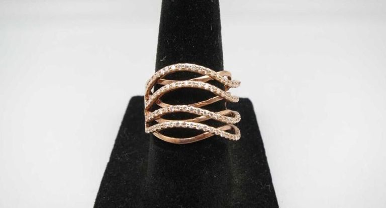 14k Rose Gold Diamond Ring