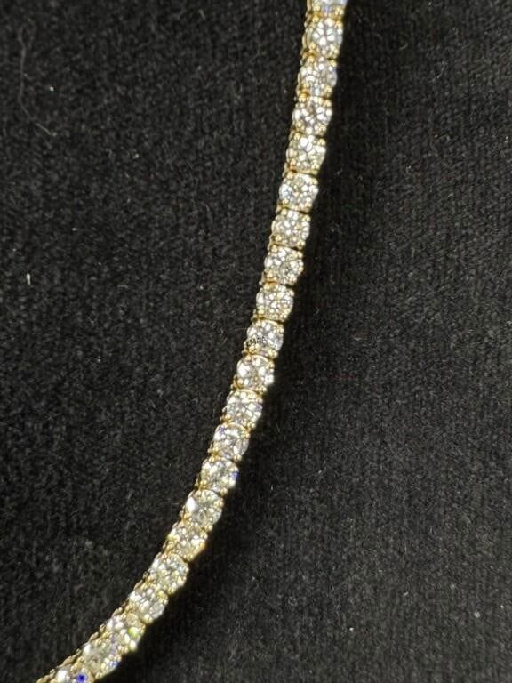 18k Yellow Gold Diamond Necklace