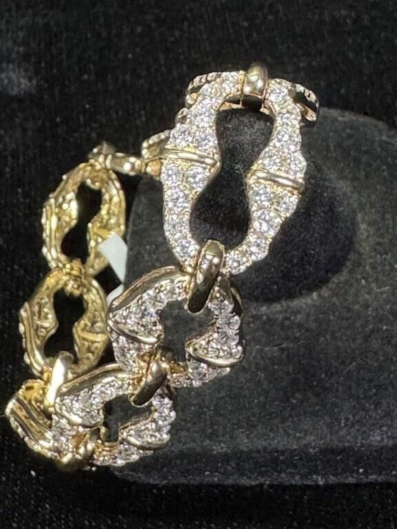 14k Yellow Gold Diamond Bracelet
