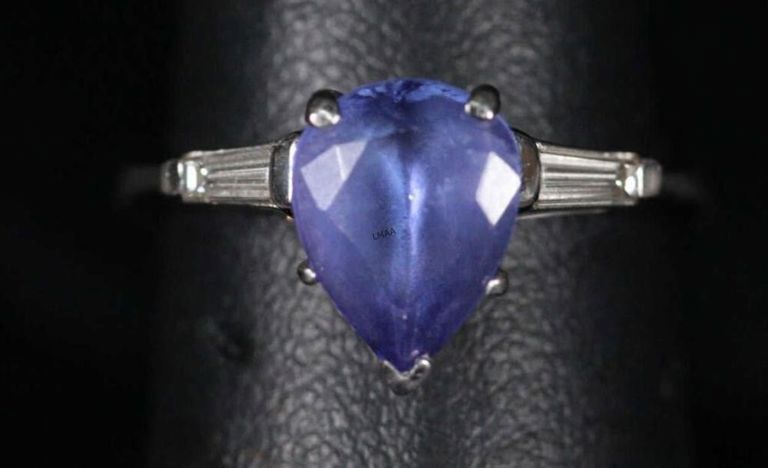 Platinum Tanzanite Ring