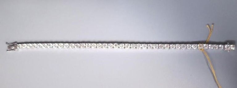 14k White Gold Diamond Bracelet