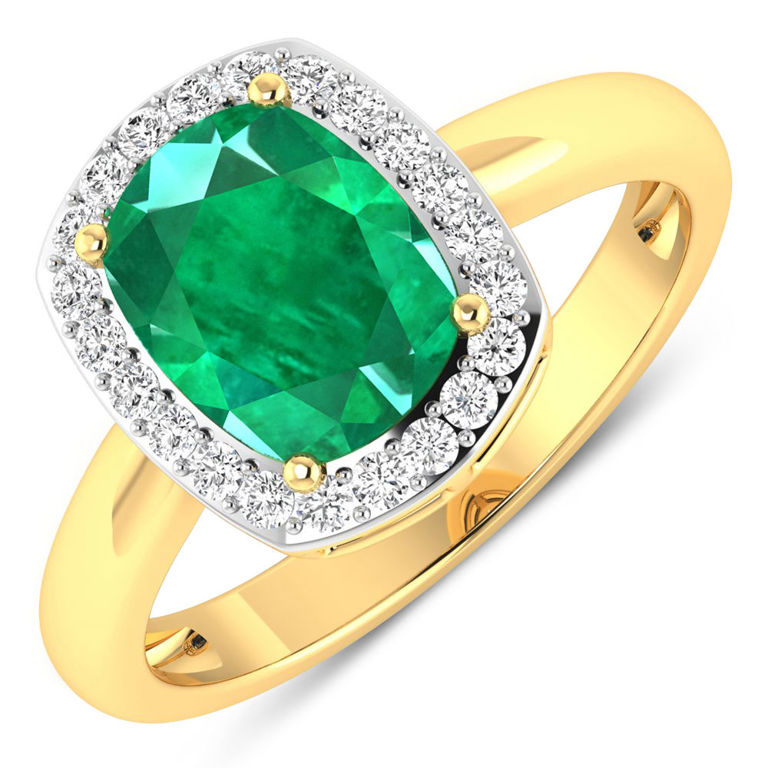 Emerald and Diamond Ring