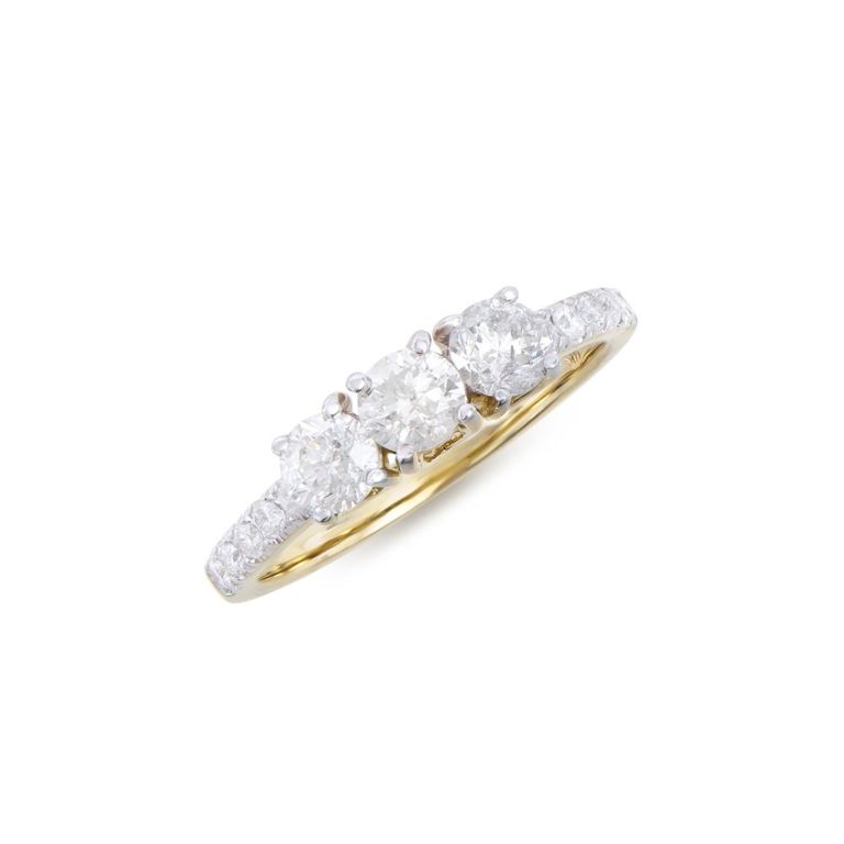 14k Yellow Gold Diamond Ring