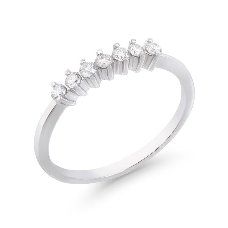 14k White Gold Diamond Ring