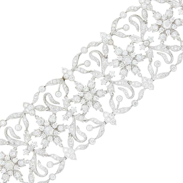 18k White Gold Diamond Bracelet