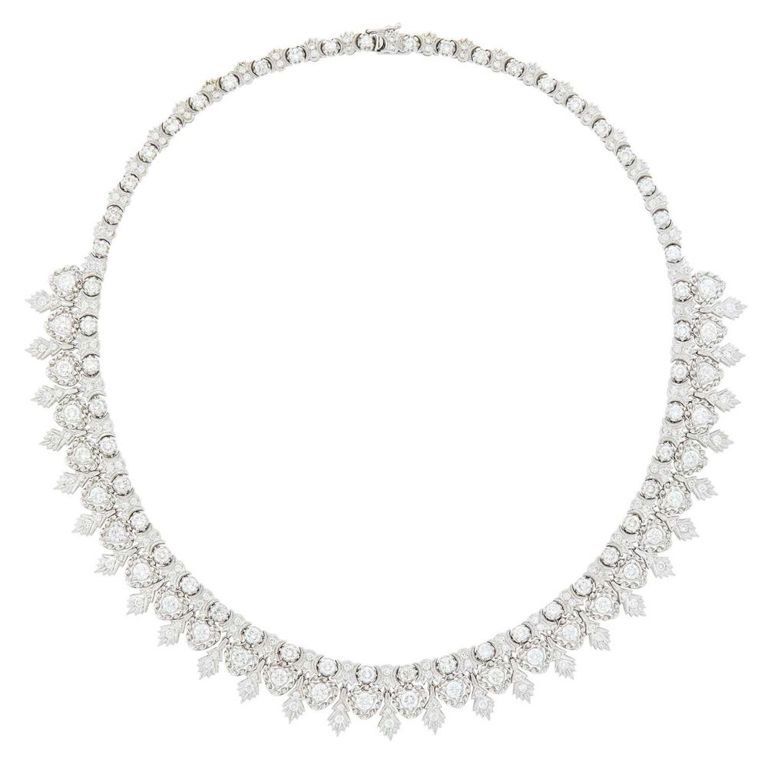18k White Gold Diamond Necklace