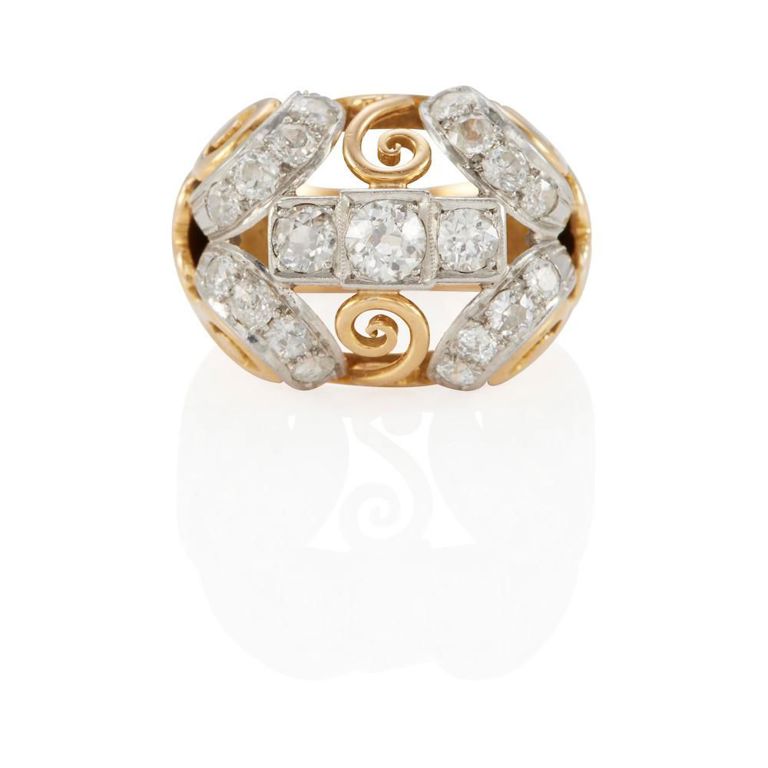 18k Yellow Gold Diamond Ring