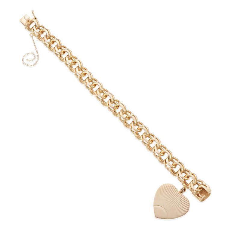14k Yellow Gold Charm Bracelet