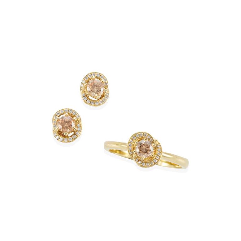 Diamond Ring and Earrings