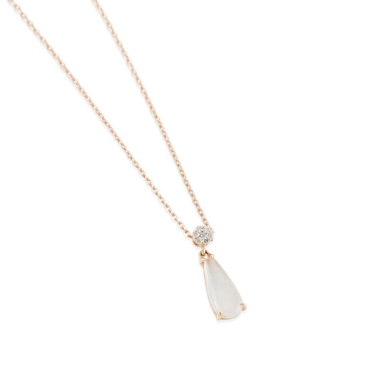 Jade and Diamond Pendant Necklace