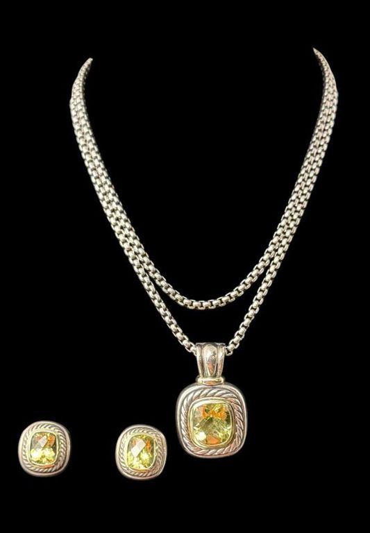 David Yurman 14k Gold and Sterling Set