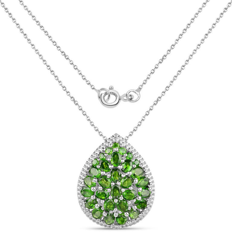 Chrome Diopside Pendant Necklace