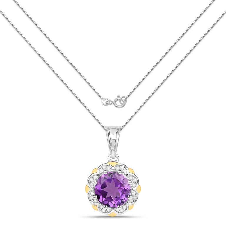 Amethyst Pendant Necklace