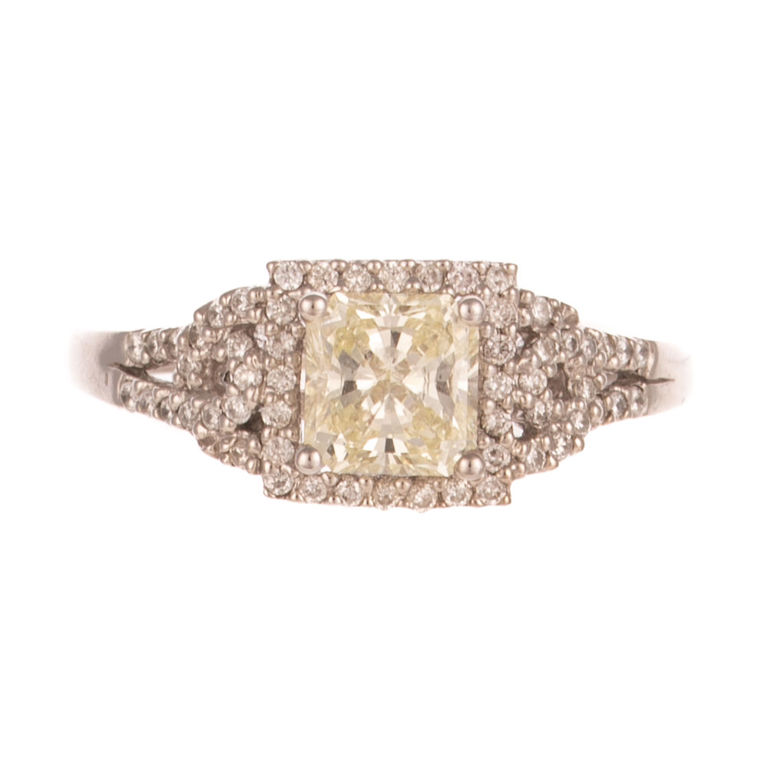 14k White Gold Diamond Ring