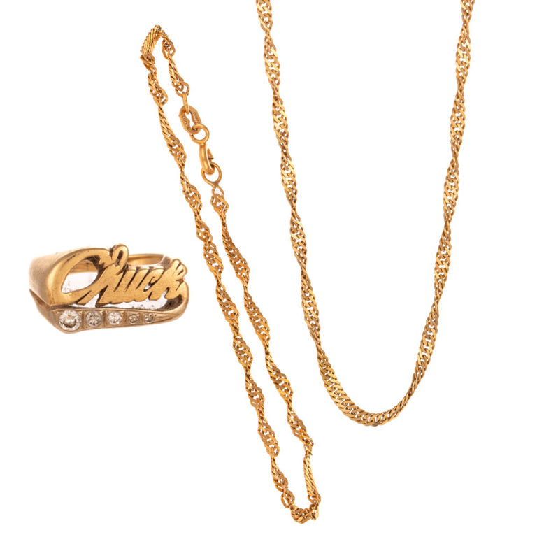14k and 18k Gold Jewelry Set