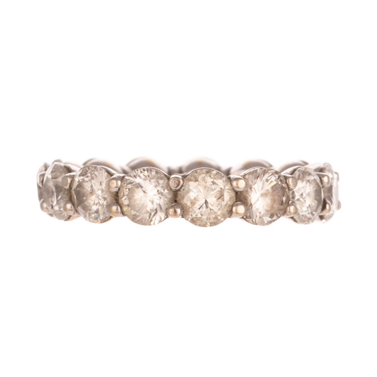 14k White Gold Diamond Eternity Ring