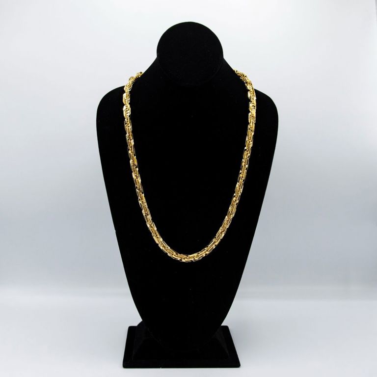 14k Gold Plated Rope Chain Necklace