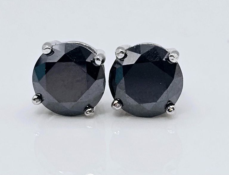 Sterling Silver Simulated Diamond Earrings