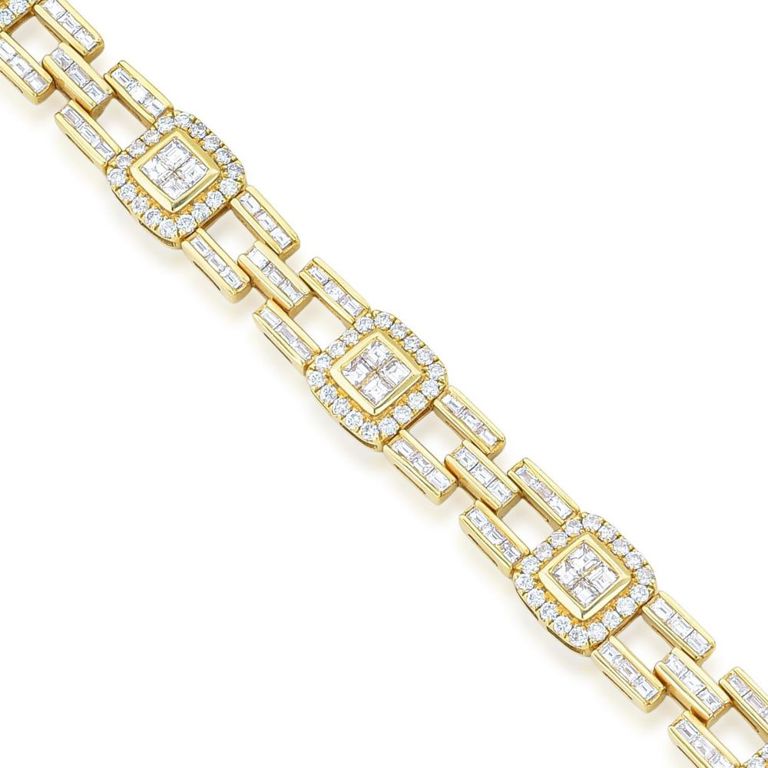 18k Yellow Gold Diamond Bracelet