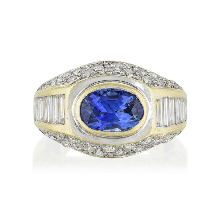 Sapphire and Diamond Ring