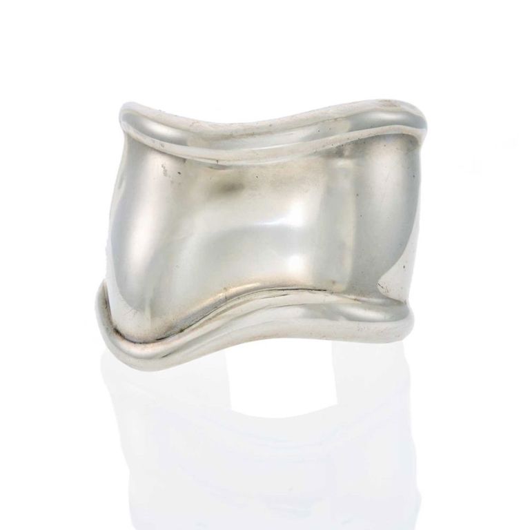 Silver Cuff Bangle Bracelet
