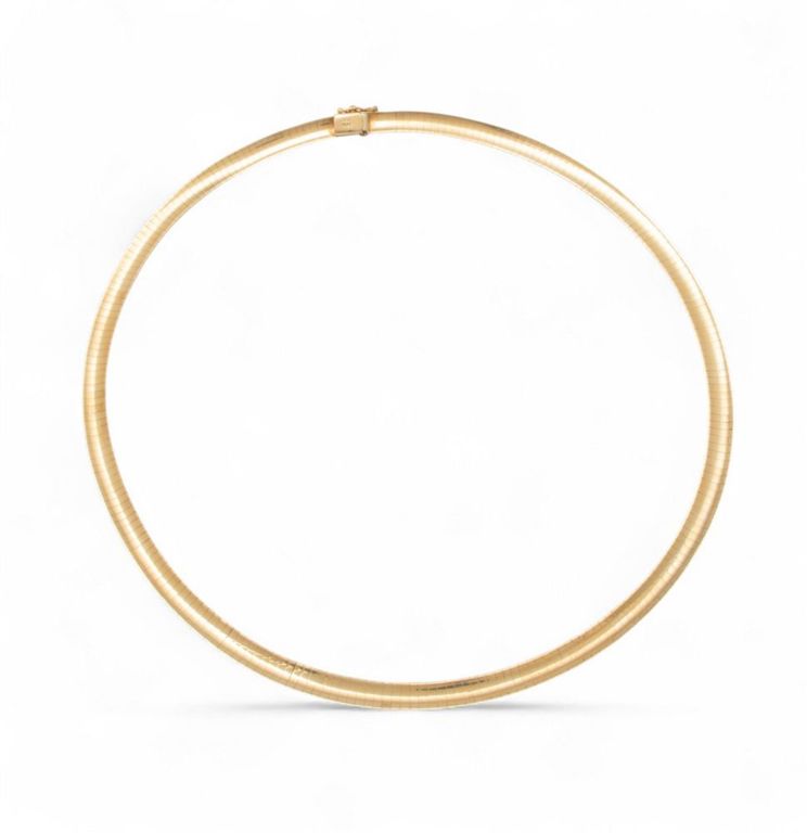 14k Yellow Gold Omega Necklace