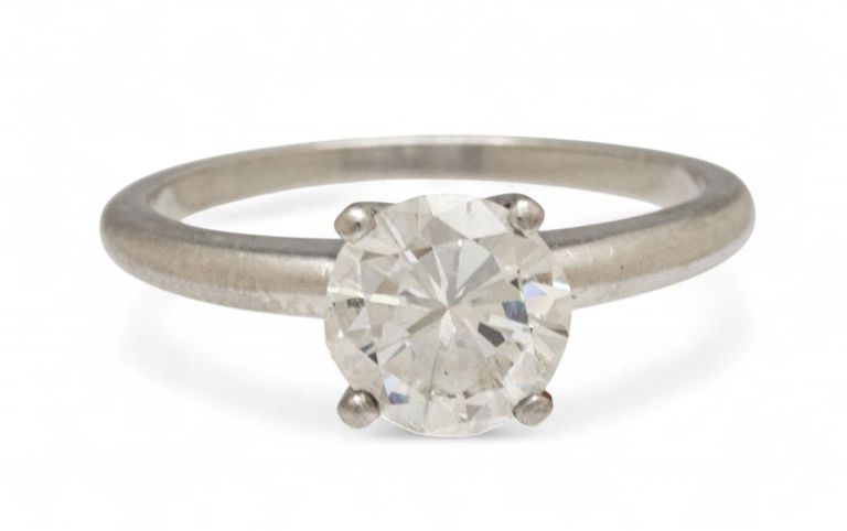 Platinum Diamond Solitaire Ring