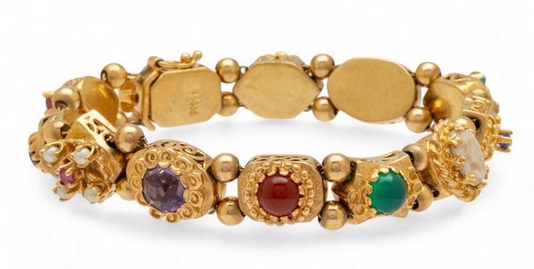 14k Yellow Gold Slide Bracelet