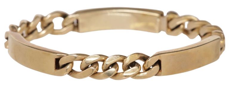 14k Yellow Gold Chain Bracelet