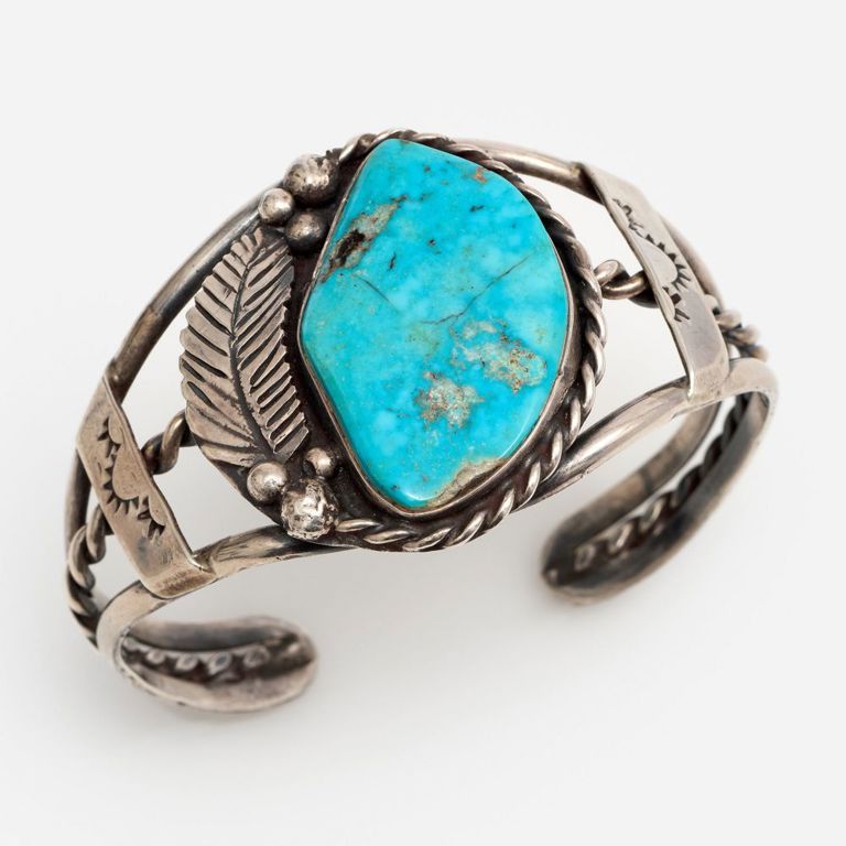 Sterling Silver Turquoise Bangle Bracelet