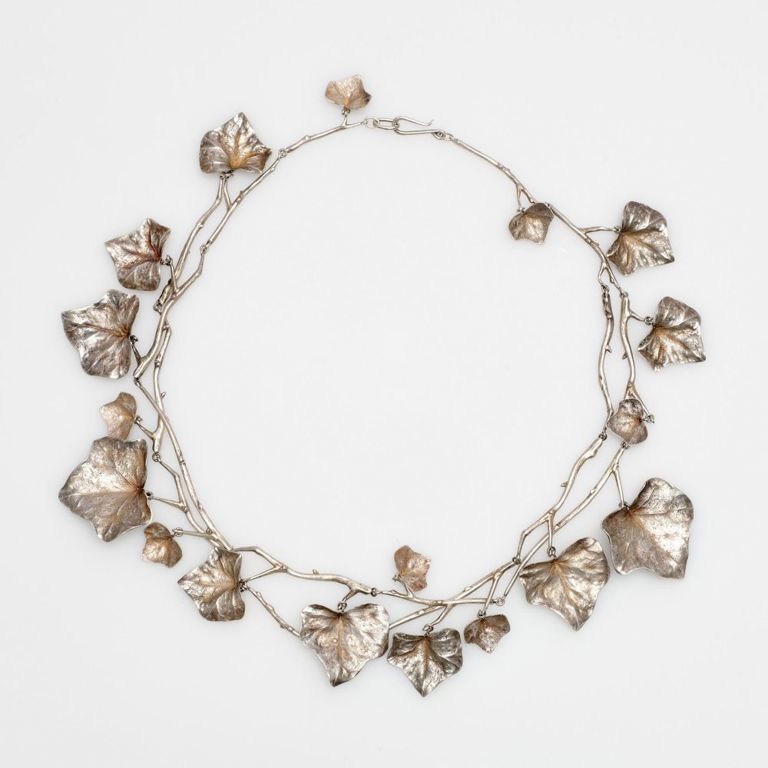 Sterling Silver Ivy Leaf Necklace