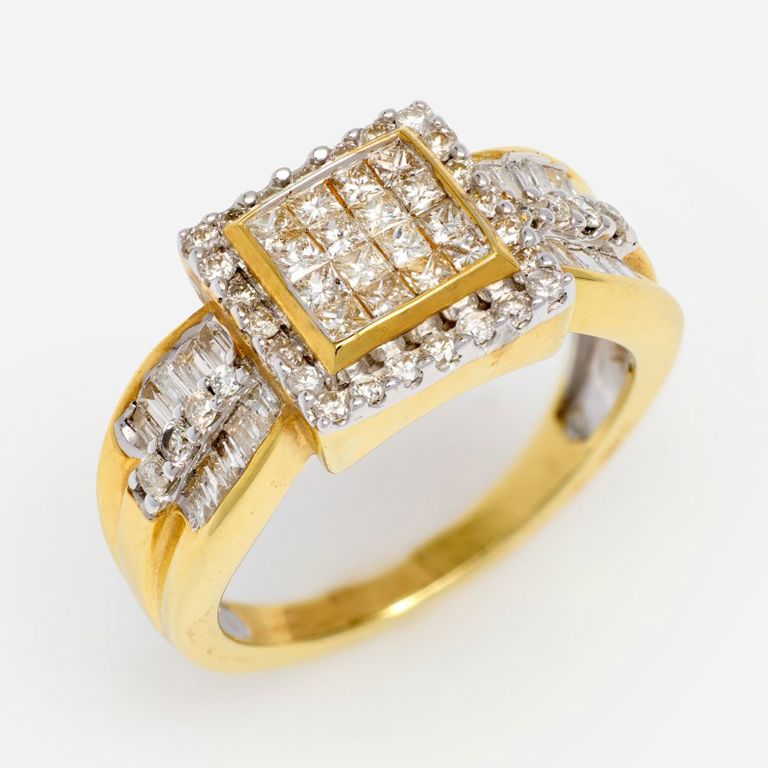 14k Yellow Gold Diamond Ring