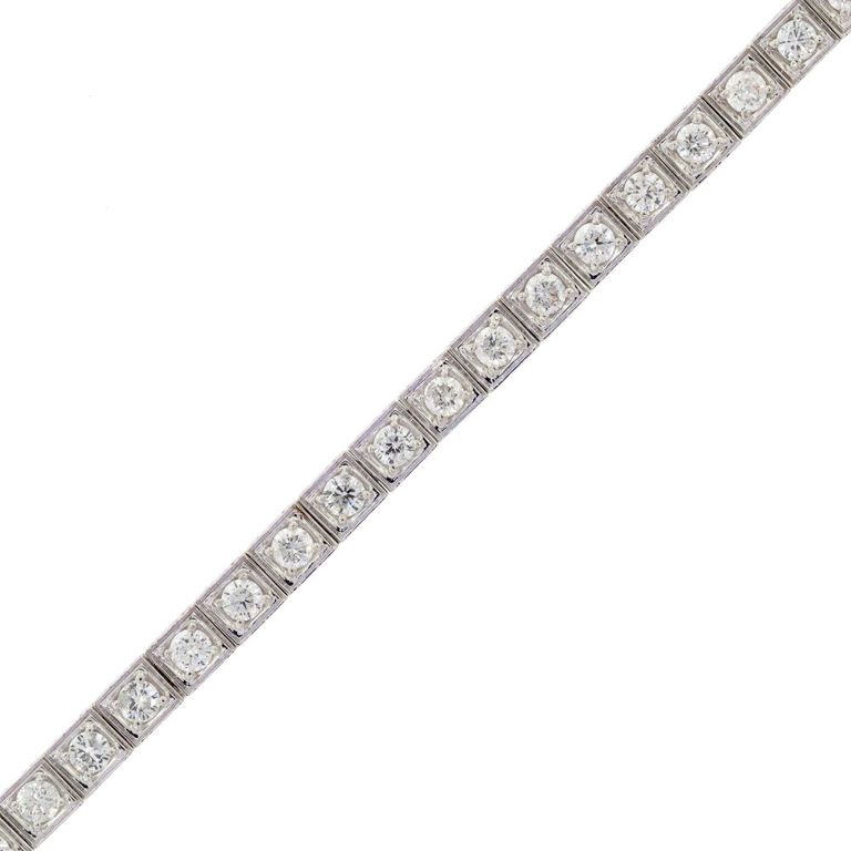 18k White Gold Diamond Bracelet