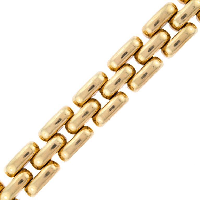 14k Gold Retro Link Bracelet