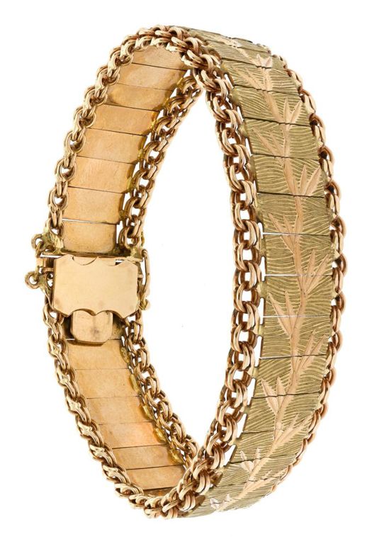 Gold Branch Pattern Bracelet