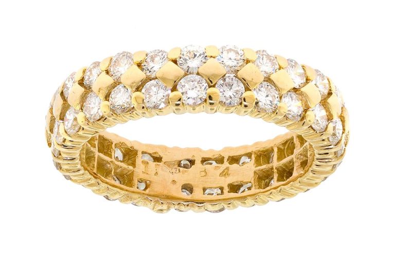 18k Yellow Gold Diamond Eternity Band