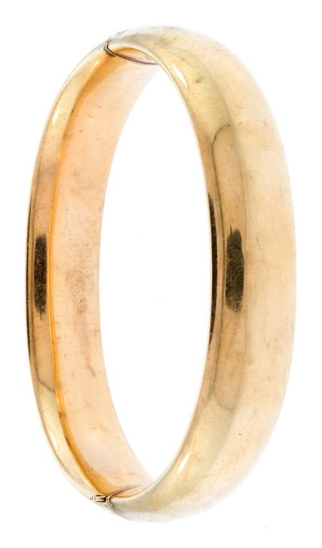 14k Gold Hinged Bangle